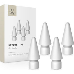 Tech-Protect Stylus Tips for Apple Pencil 4-Pack - White