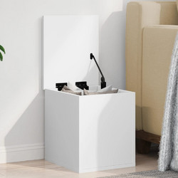 vidaXL Κουτί Αποθήκευσης Λευκό 30x35x35cm από Επεξεργασμένο Ξύλο 1 τεμ