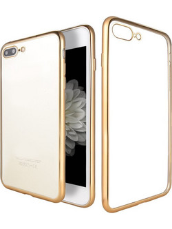 POWERTECH Θήκη Metal TPU για iPhone 7/8 Plus, Gold