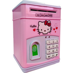 Κουμπαράς Hello Kitty Παιδικός Πλαστικός Ροζ 14x14x20cm 12105-01