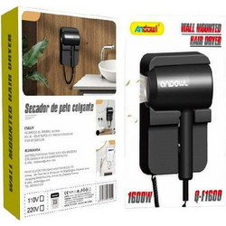 Σεσουάρ Ξενοδοχείου Andowl 1.6kW με βάση, ιδανικό για ενοικιαζόμενα