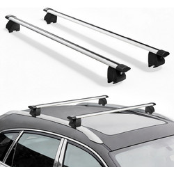 VEVOR Μπάρες Οροφής Αλουμινίου με Κλείδωμα, 75kg, Universal, για Επίπεδες Ράγες Οροφής, 180-1035 mm HGJTYKTHCDKTP7IHQ001V0