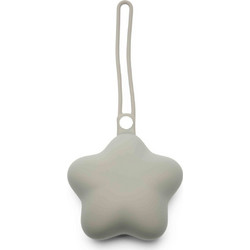 Dooky Silicone Pacifier Case Grey Star Θήκη Πιπίλας από Σιλικόνη Αστεράκι Γκρι 1 Τεμάχιο