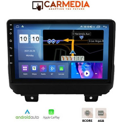 Carmedia CMDU409-3 Jeep Wrangler 2018+ Ηχοσύστημα Αυτοκινήτου με Οθόνη Αφής & GPS