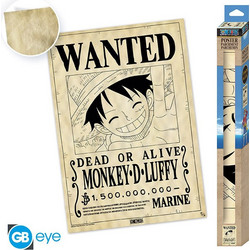 ONE PIECE - Parchment poster - Wanted Luffy