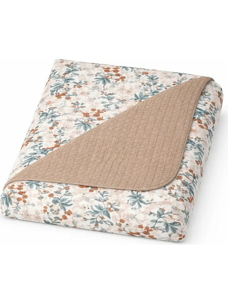 Baby Star Garden Κουβέρτα Αγκαλιάς Πικέ 75x100 Λευκή Μπεζ