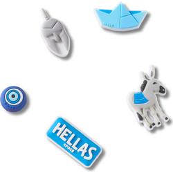 CROCS Jibbitz(TM) Charms Greek Icons 5 Pack (10018233-UNC)