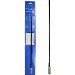 PNI ML40 Κεραία CB Αυτοκινήτου 57cm, Χωρίς Καλώδιο & Βάση, 100W, Fiberglass, Σπείρωμα M6 (με προσαρμογέα M5)