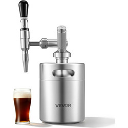 VEVOR Σύστημα Παρασκευής Nitro Cold Brew Καφέ 2L με Δοχείο Άζωτου και Βαλβίδα Αποσυμπίεσης N2QYK304BXGNYZO1B001V0