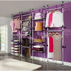 vidaXL Παπουτσοθήκη Μεταλλική Τοίχου Μ66xΠ25xΥ300cm 321108