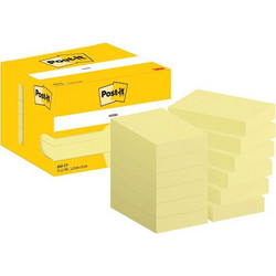 Αυτοκόλλητα Χαρτάκια 3M Post-it 76 x 51 mm (Κίτρινα) (1200 Φύλλα) (Πακέτο των 12) (656CY) (MMM656CY)