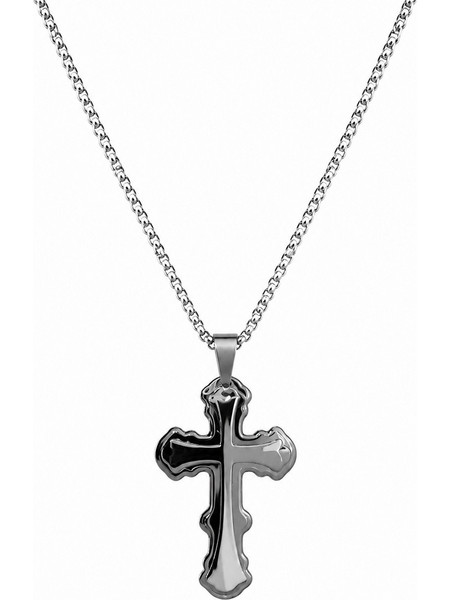 Ghetto Men s Cross Necklace 50cm Chain
