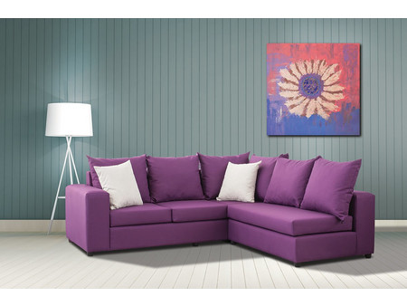 Γωνιακός Καναπές Αμάντα Sofa Agora 220x200x80cm (Ξύλο-Ύφασμα) Με Επιλογή Υφάσματος