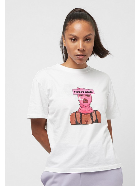 I Don't Care Tee white