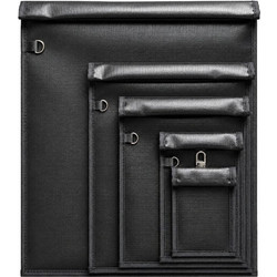 Hurtel Set Of 5 Fireproof Rfid Signal Blocking Bags - Black 5907769388347 - (OTN-5)