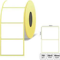 Θερμικές Αυτοκόλλητες Ετικέτες 58x43mm 700ετ./Ρολό