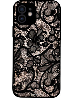 Sonique Diva Series Back Cover Black Lace (iPhone 12)