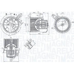 Magneti Marelli 069412247010 - ΒΕΝΤΙΛΑΤΕΡ ΕΣΩΤ.ΧΩΡΟΥ RENAULT CLIO IV 13-22. DACIA SANDERO II 2012- DUSTER -2017