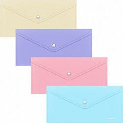 Φάκελος με Κουμπί Erichkrause C6 Fizzy Pastel Travel 140mcm ass.col. 59170
