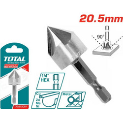 Φρεζοτρύπανο Μετάλλου Total 20.5mm - Κοπή Ακριβείας