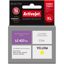 Activejet AB-427YNX Brother printer ink cartridge, replacement for Brother LC-427YXL Supreme 53 ml yellow