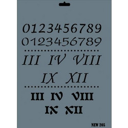 Rich Στένσιλ Αριθμοί 25x35cm 205