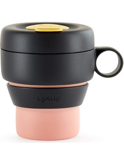 Lekue 1010233 Πτυσσόμενο Ποτήρι για Camping On The Go Coral 350ml