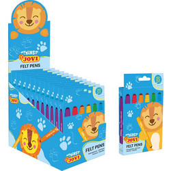 JOVI ΜΑΡΚΑΔΟΡΟΣ WASHABLE ΧΑΡΤΙΝΟ BLISTER 6 ΧΡΩΜΑΤΑ MY FIRST