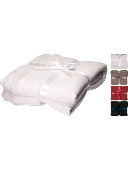 Κουβέρτα 150x125cm chenille 4 σχέδια