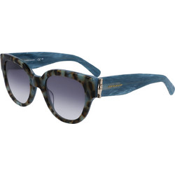 Longchamp LO733S 404 Γυναικεία Γυαλιά Ηλίου Cat Eye Κοκάλινα Μπλε με Μαύρο Degradee Φακό