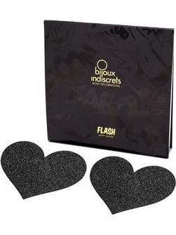 BIJOUX PEZONERAS FLASH BLACK HEART
