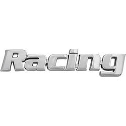 Αυτοκόλλητο Σήμα Χρωμίου 3D Racing 10.2x2cm 1Τμχ