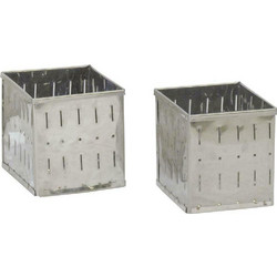 Biofan 14062 Καλούπι Τυριού Inox Τετράγωνο 14x11x12cm