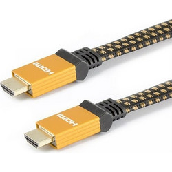 SBOX Καλώδιο HDMI 2.0 Braided HDMI Male to HDMI Male 1.5m Black