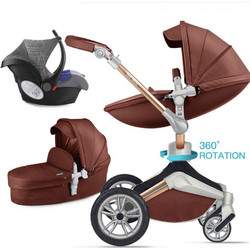HOT Mom 360 Καρότσι Μωρού 3 σε 1 Coffee K-226