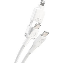 Scosche CCi4B4PWT-SP Καλώδιο USB-C σε USB-C/Lightning1,2m White