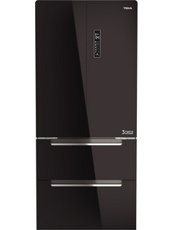 Teka RFD 77820 GBK Crystal Ψυγείο Ντουλάπα 535lt No Frost Υ189.8xΠ83.3xΒ68.5cm Μαύρο