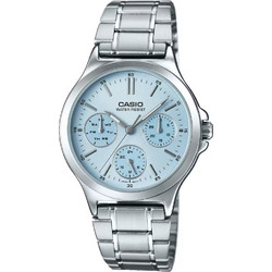 Casio Γυναικείο Ρολόι με Ασημί Μεταλλικό Μπρασελέ LTP-V300D-2A