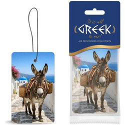 Auto Gs Αρωματικό Αυτοκινήτου Κρεμαστό Its All Greek To Me! Collection Donkey Με Άρωμα Bubble 1 Τεμάχιο - (19434)