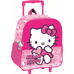 Hello Kitty Unicorn rolling preschool Παιδικό Σακίδιο Πλάτης Τρόλεϊ Νηπιαγωγείου 32x26x11 cm