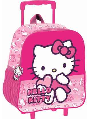 Hello Kitty Unicorn rolling preschool Παιδικό Σακίδιο Πλάτης Τρόλεϊ Νηπιαγωγείου 32x26x11 cm