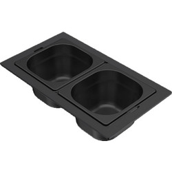 Elleci Sintesi Frame On 1/6 KF012100 Nero - Μπολ Gastronorm Νεροχύτη