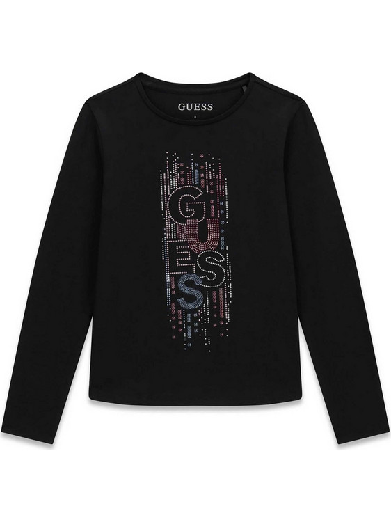 Guess Παιδικό T-Shirt Μακρυμάνικο Μαύρο J6YI16K3724-JBLK