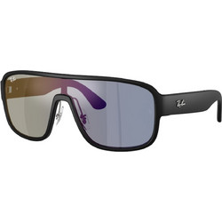 Ray-Ban RB2229 901SB2 Ανδρικά Γυαλιά Ηλίου Μάσκα Κοκάλινα Μαύρα με Μαύρο Φακό
