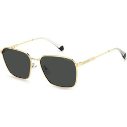 Polaroid Eyewear PLD4120/G/S/X LOJ/M9 Ανδρικά Γυαλιά Ηλίου Τετράγωνα Μεταλλικά Χρυσά με Γκρι Polarized Καθρέπτη Φακό