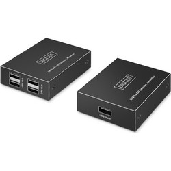 USB Extender Δικτύου Digitus 4xUSB-A 150m with CAT6 Black
