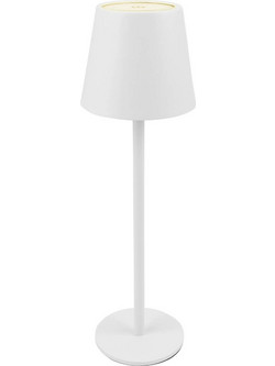 POWERTECH LED επιτραπέζιο φωτιστικό HLL-0194, ρυθμιζόμενο, επαναφορτιζόμενο, λευκό