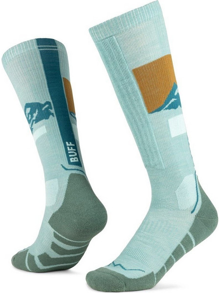 Buff HW Merino Wool Over Calf HW01 Ανδρικές Κάλτσες Ψηλές Πράσινες 138872.840