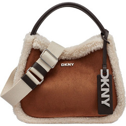 DKNY Capri Γυναικεία Τσάντα Χειρός Σουέτ Ταμπά R62CMK69-WAL