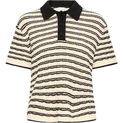 Ichi Chany Γυναικεία Πλεκτή Μπλούζα Birch w Black Stripe 20125166-900004033